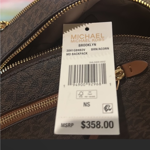 Michael Kors Brooklyn Stud Detailed Backpack NEW main image 12